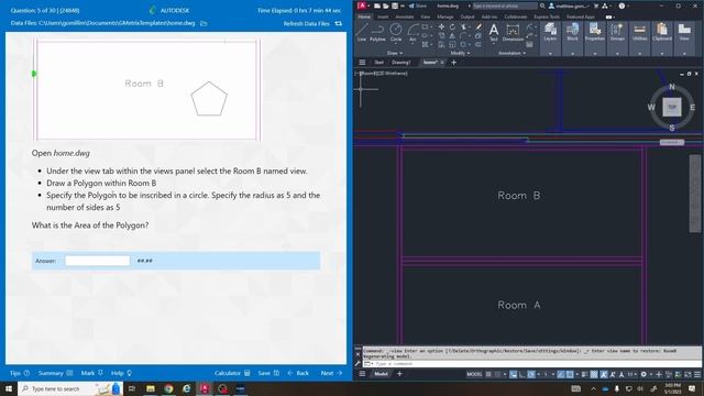 Gmetrix Practice Autocad Exam 1 - Questions 1-10 смотреть онлайн