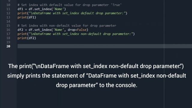 Numpy - Set Index and Reset Index смотреть онлайн