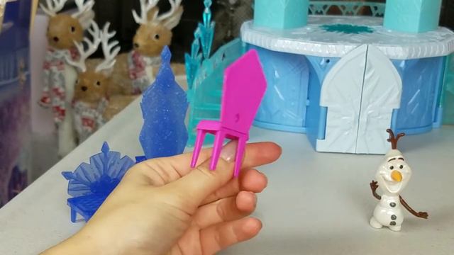 Новый Замок ЭЛЬЗЫ Распаковка и ОБЗОР Холодное Сердце АННА ЭЛЬЗА КРИСТОФ ОЛАФ и СВЕН