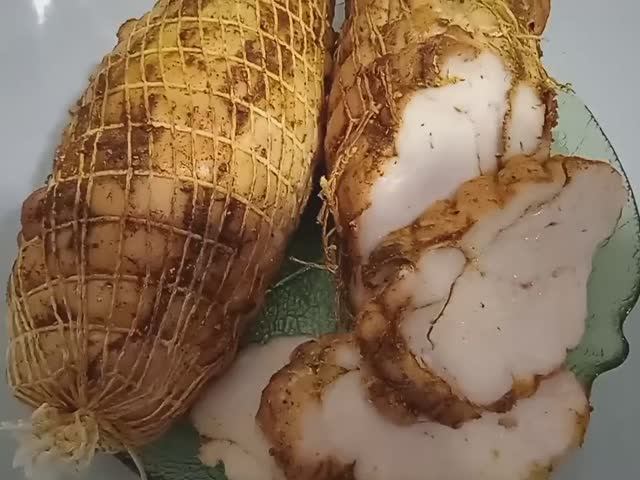 Рулет из куриной грудки. смотреть онлайн
