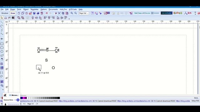 Vẽ công thức Lewis, công thức cấu tạo của SO2 bằng CHEMSKETCH смотреть онлайн
