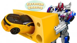 Трансформеры Оптимус Прайм и Бамблби! — Готовим вместе СЫРНЫЙ КРЕМ-СУП — Видео про готовку