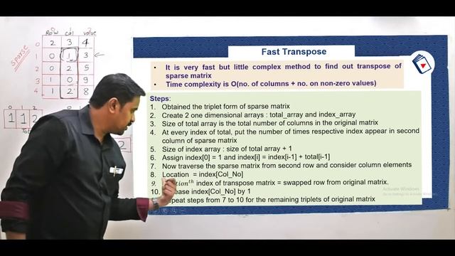 Sparse Matrix Fast Transpose | Data Structures смотреть онлайн