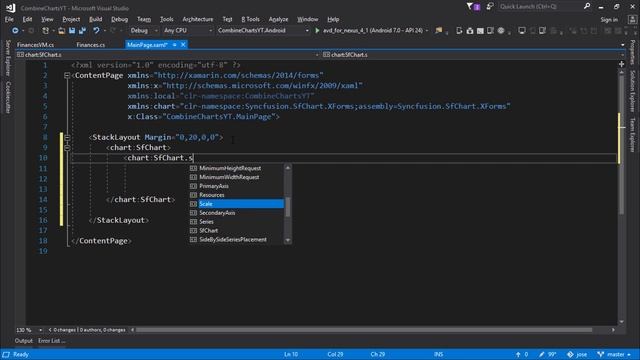 Combinar gráficas en Xamarin Forms Syncfusion - Sfchart #6 смотреть онлайн