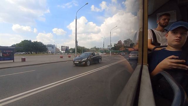 Поездка на автобусе МАЗ 203 гос АК 2017-7 марш 24 смотреть онлайн