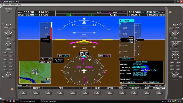 PFD Part 2 кнопки Garmin G1000