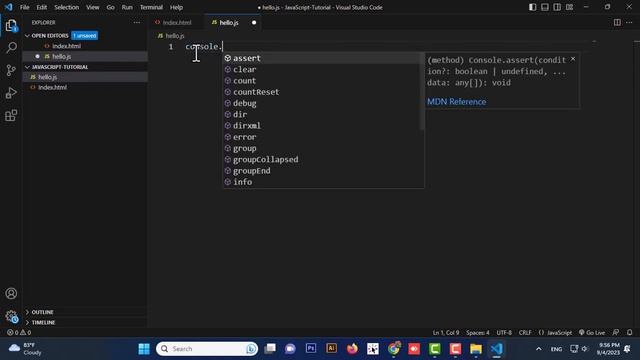 How to Run JavaScript Program in VS Code смотреть онлайн