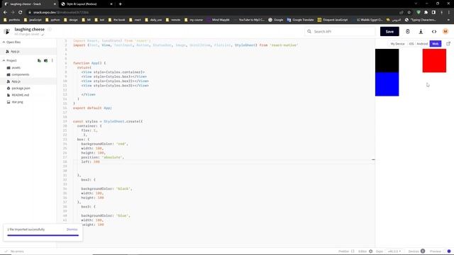 React Native - 25.flexbox layout 3 смотреть онлайн