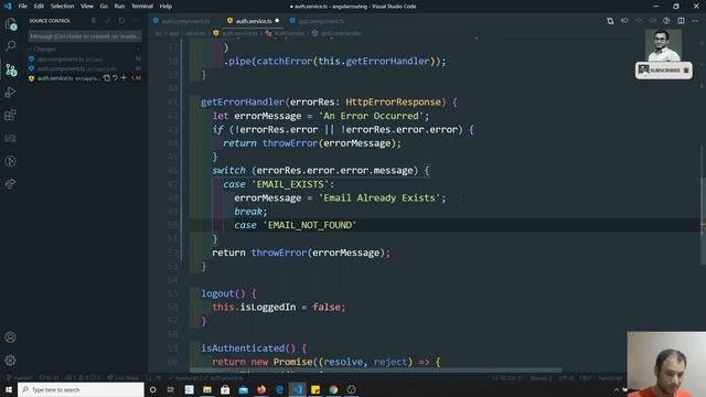 111. Authentication - Improve Error Handling for the Login Form in the Angular. смотреть онлайн