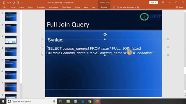 lect-8-9-Database Systems-Lab[COSC-2203] смотреть онлайн