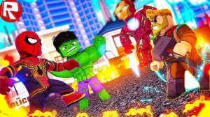 РОБЛОКС МСТИТЕЛИ ВОЙНА БЕСКОНЕЧНОСТИ ТАНОС ПОБЕДИЛ В ROBLOX СИМУЛЯТОР ВИДЕО ВЕСЕЛАЯ ИГРА ДЛЯ ДЕТЕЙ