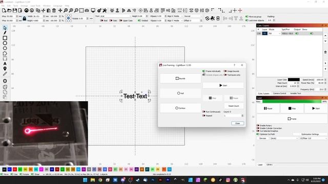 Exploring the LASER Tab and Framing in LightBurn for Galvo смотреть онлайн