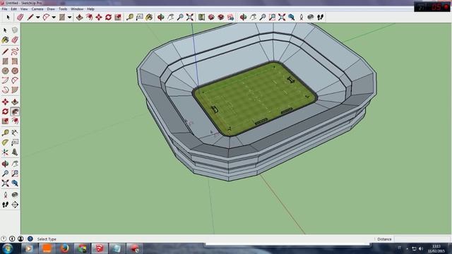 tutorial : basic how to build a stadium on google sketchup pro смотреть онлайн