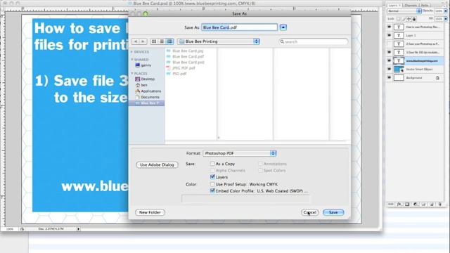 Saving Photoshop File Blue Bee Printing смотреть онлайн