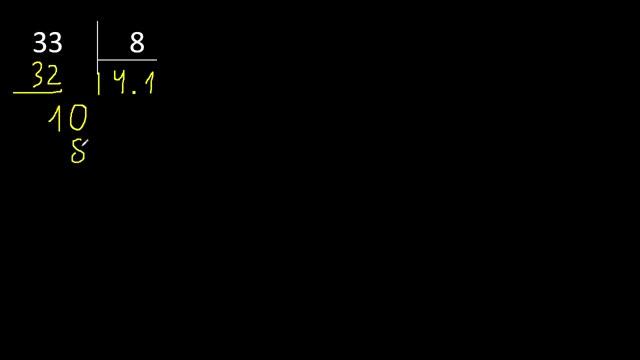 Dividir 33 entre 8 , division inexacta con resultado decimal . Como se dividen 2 numeros смотреть онлайн