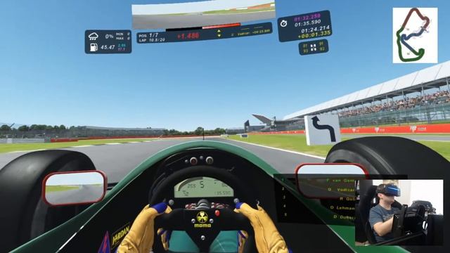 F1 Pro Sim Racing - F1 1991 Silverstone - fun race смотреть онлайн
