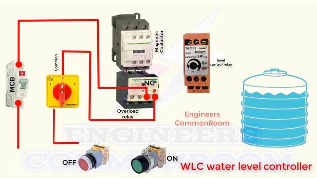 WLC water level controller | Engineers CommonRoom ।Electrical Circuit Diagram смотреть онлайн