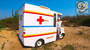 Дети и Машина. Диана и Даня играют в скорую помощь на детской машине. МанкиТайм