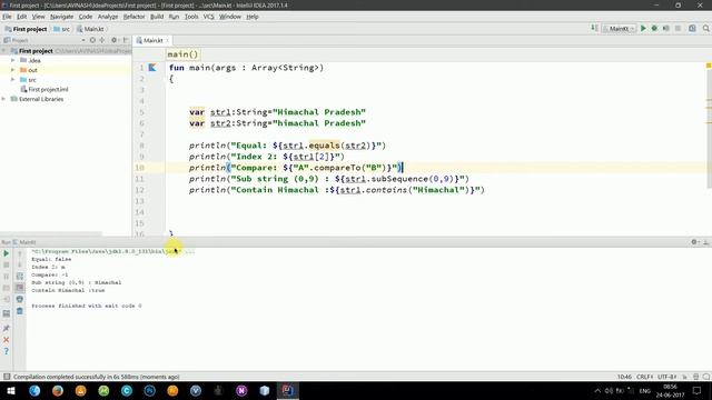 Kotlin Tutorial 2 : Variables,strings,array Of Different Variables,simple Arrays смотреть онлайн