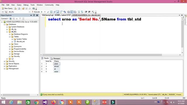 04 select query in SQL | SQL query in database | SQL tutorial for beginners in Urdu / Hindi смотреть онлайн