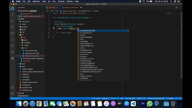 CHAT APPS 08 Create Splash Screen [ FLUTTER + GET X + FIREBASE 2021 ] смотреть онлайн