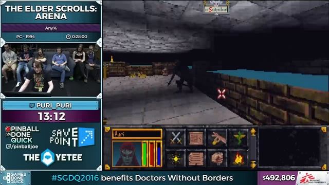 The Elder Scrolls: Arena by Puri_Puri in 25:31 - SGDQ 2016 - Part 120 смотреть онлайн