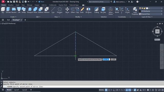 comando Mirro autocad смотреть онлайн