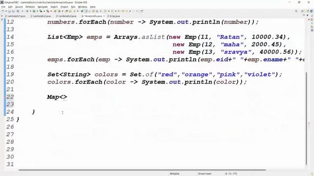 JAVA-8 FEATURES || Session 2 || forEach() method Printing Collection & Map data || Mr. RATAN SIR смотреть онлайн