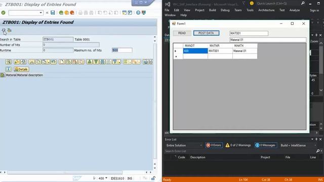Read and Post Data With C# Using SAP RFC Connector смотреть онлайн