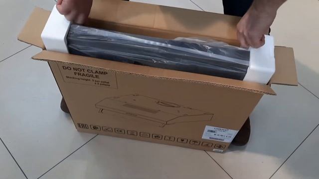 CATA C2-T600 BK. Распаковка и комплектация, внешний вид вытяжки. смотреть онлайн