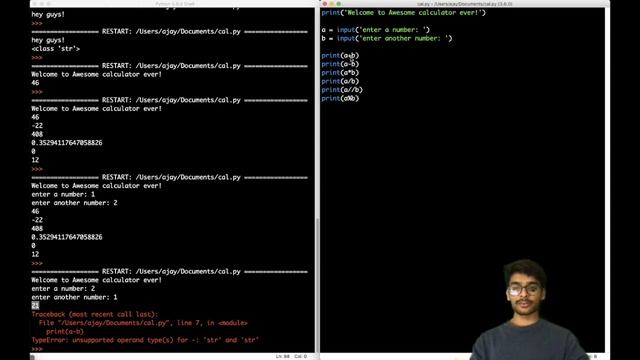 3. Python3 Arithmetics - Calculator (Part 1) смотреть онлайн
