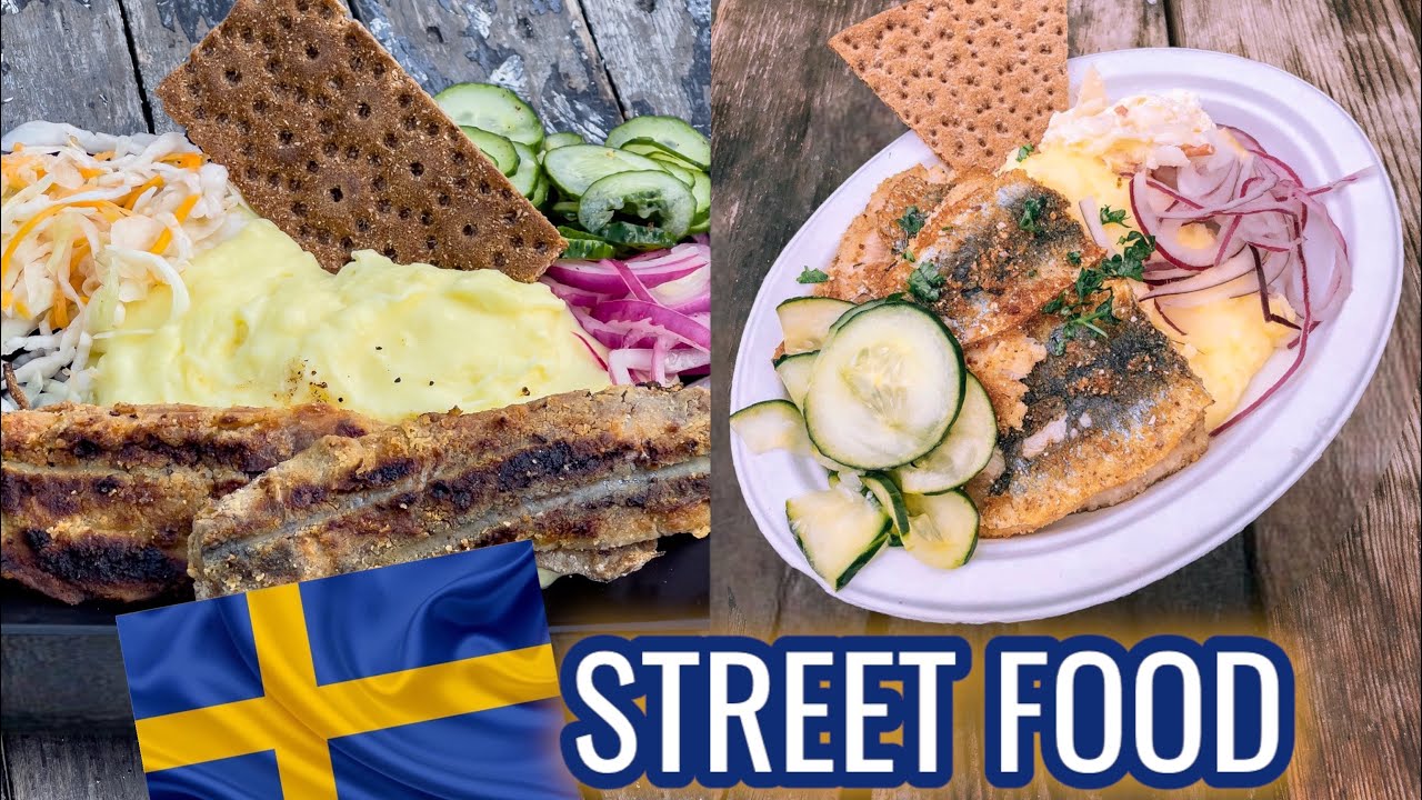 Так селедку вы еще не готовили! Селедка в шведском стиле! Стрит фуд Стокгольм.mp4 смотреть онлайн