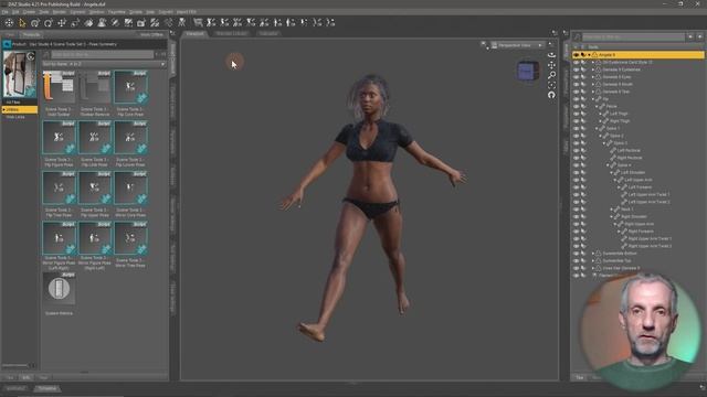 Flipping and Mirroring Poses with Scene Tools in Daz Studio смотреть онлайн