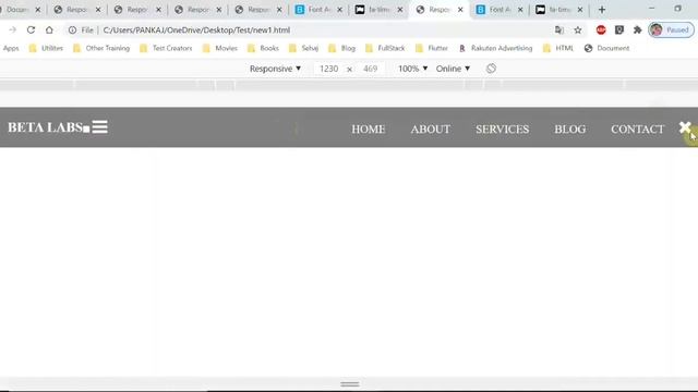 #12 Responsive Horizontal Navigation Bar using Html and CSS смотреть онлайн