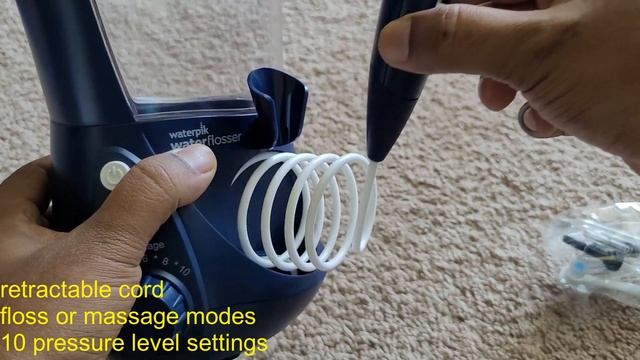 Waterpik Aquarius Water Flosser Model# WP-663 смотреть онлайн