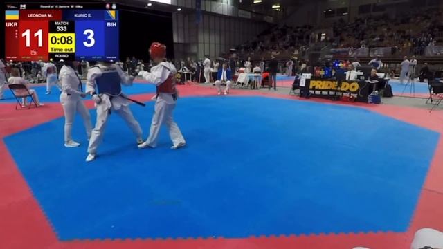 Leonova Maria ?E-1 Taekwondo Slovenia Open 2023, JF -59 kg смотреть онлайн