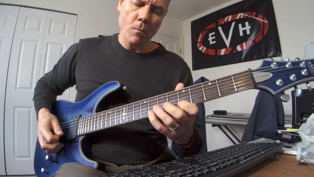 Schecter C1 Platinum Blue - Sweep Exercise with Petrucci Phase смотреть онлайн
