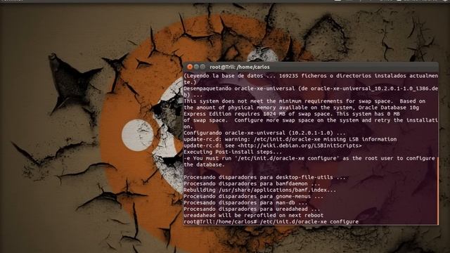 Video tutorial: Instalar oracle XE 10g Ubuntu 11.10 x82 смотреть онлайн