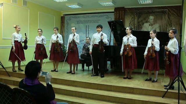 Струнный ансамбль "Fortissimo". Н. Бакалейников "Грусть". Укр. нар. песня "Солнце низенько". смотреть онлайн