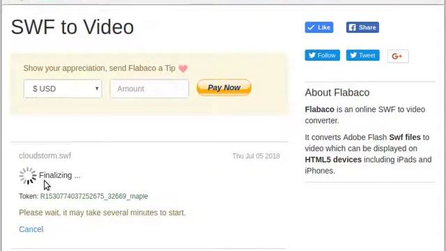 Flabaco - Convert flash to HTML5 video смотреть онлайн