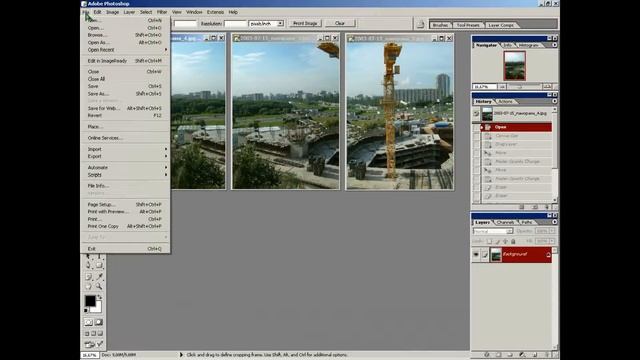 Создание панорамы средствами Photoshop смотреть онлайн