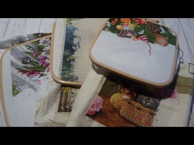 Вышивальная неделя 21-27 декабря 2020 Рулетка. Дименшенс /Зимний венок/ЭстЭ/Гладиолусы #вышивка смотреть онлайн