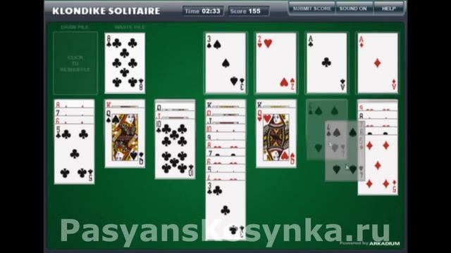 Игра Косынка Онлайн смотреть онлайн