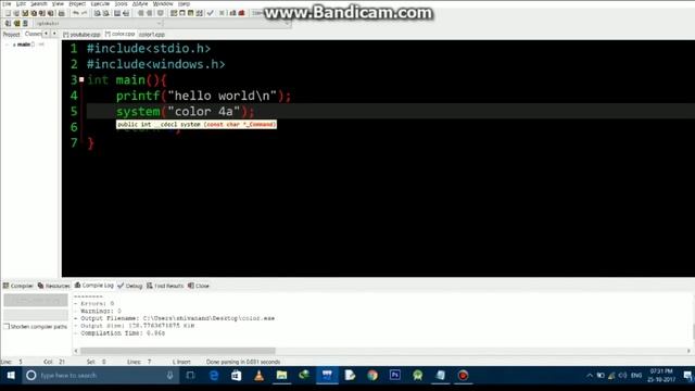 How to change background and text color in c/c++ смотреть онлайн