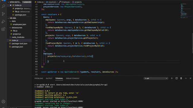 Fetch relational data from multiple data sources using nested resolvers | GraphQL Master class смотреть онлайн