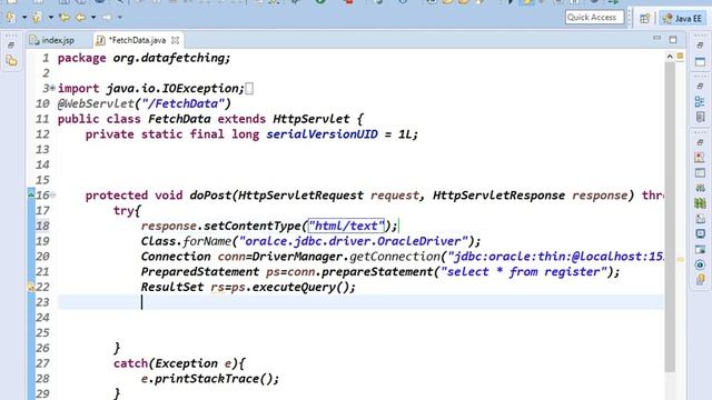 how to fetch data in table format using servlet with ecllipse ide смотреть онлайн