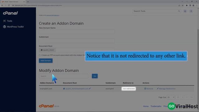 How to Redirect an Addon Domain with GoViralHost смотреть онлайн