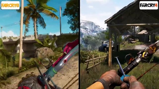 Far Cry 6 vs. Far Cry 4 - Сравнение деталей и графики! смотреть онлайн