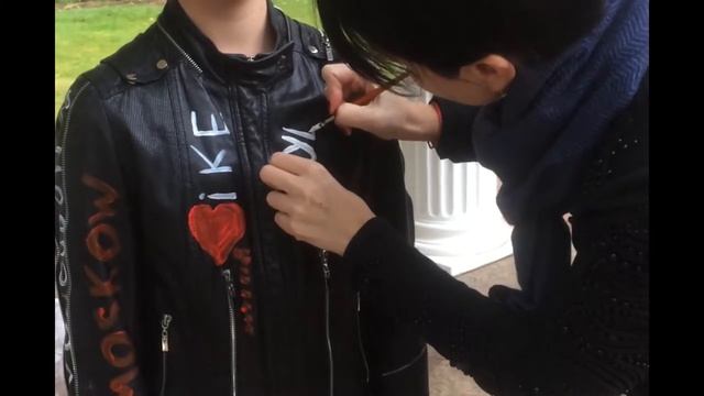 Роспись кожанки смотреть онлайн