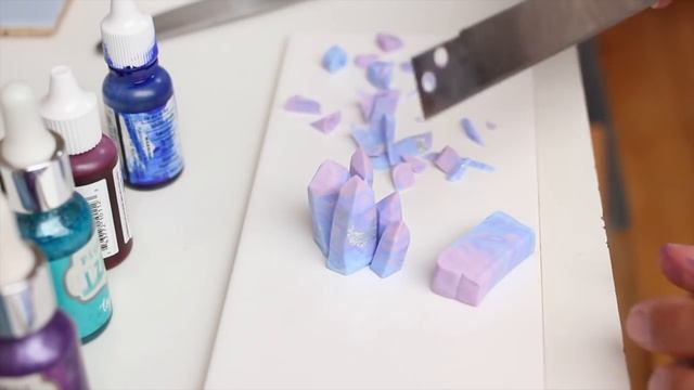 Polymer Clay Gemstone Crystals // Fimo Tutorial смотреть онлайн